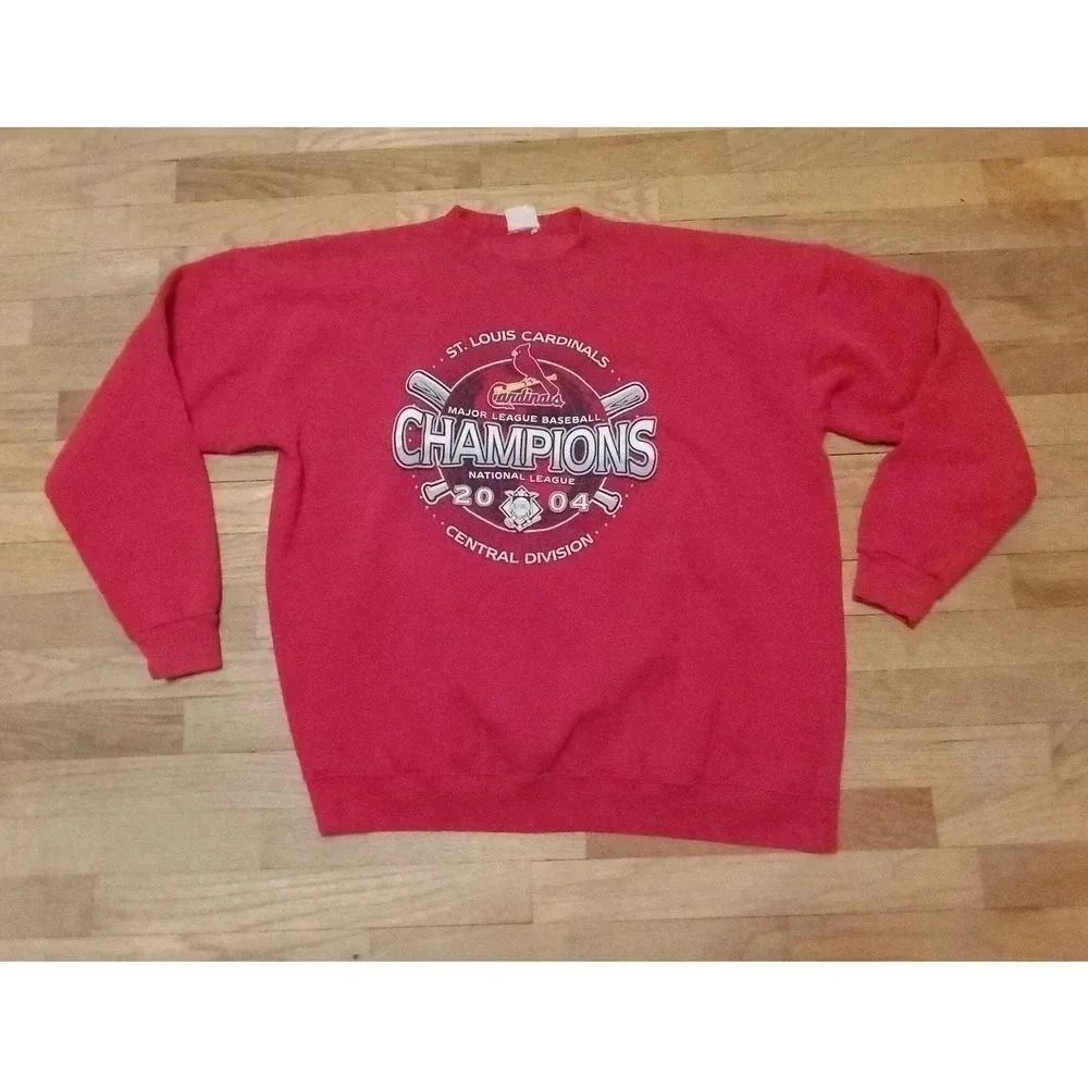 Vintage 2004 National League Champions St Louis Cardinals Sweater 2XL